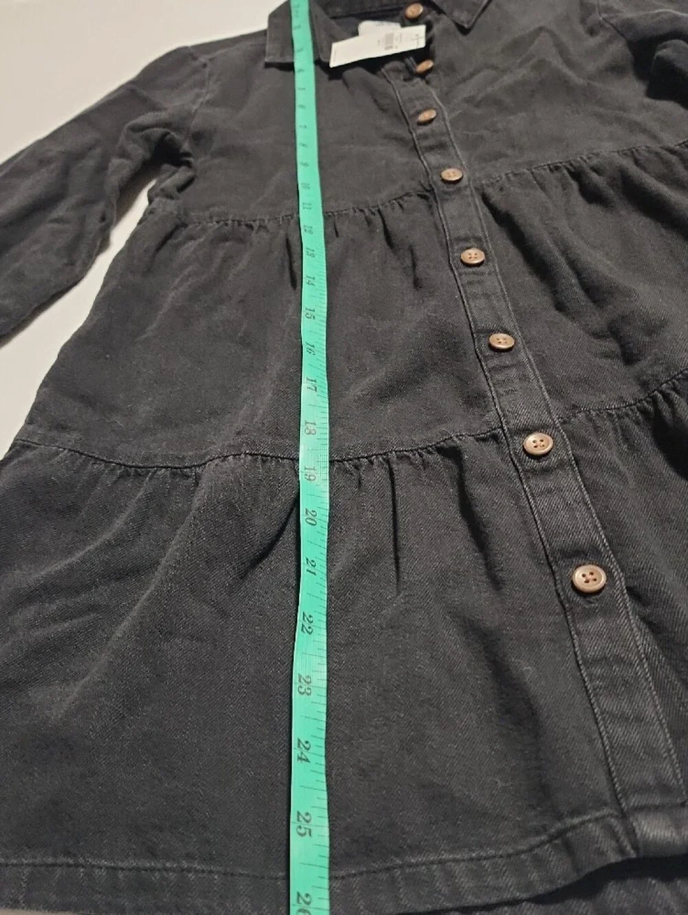 Old Navy Button-Front Tiered Dress, Girl S (6-7)